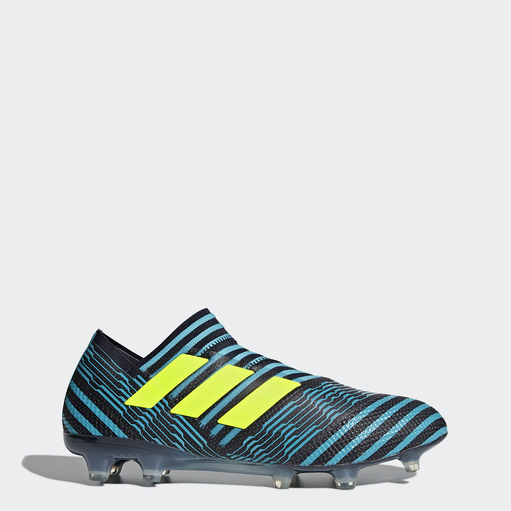 Adidas Nemeziz 17+ 360 Agility Firm Ground - ποδοσφαιρικα παπουτσια ανδρικα - Κίτρινα/Μπλε,Μέγεθος: